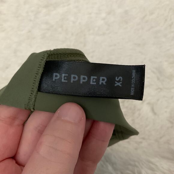 Pepper Limitless Wireless Bra - Green - Size XS - Picture 5 of 7